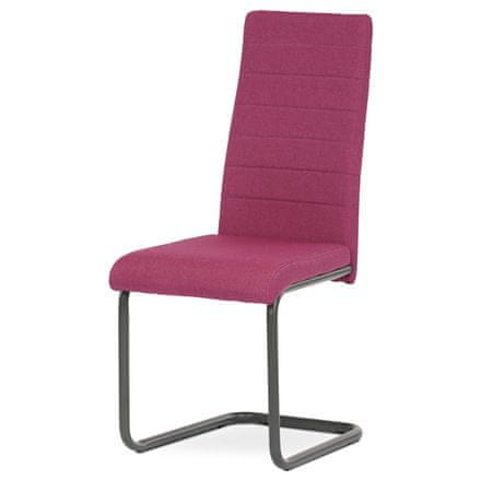 Autronic Moderní jídelní židle Židle jídelní, červená látka, kov antracit (DCL-400 RED2)